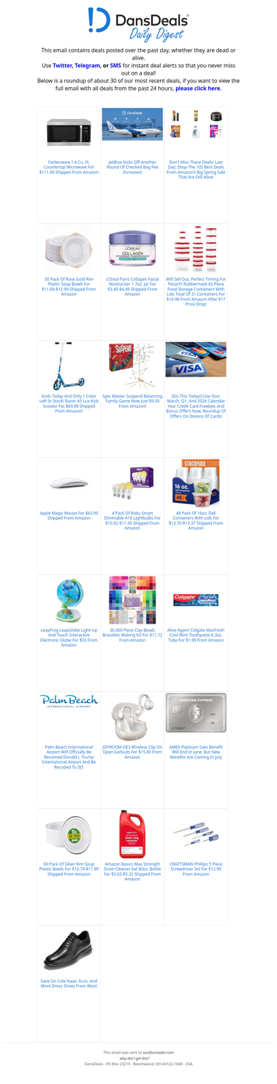 DansDeals Daily Digest for 03/31/2026