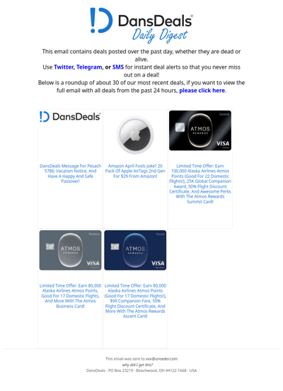 DansDeals Daily Digest for 04/02/2026