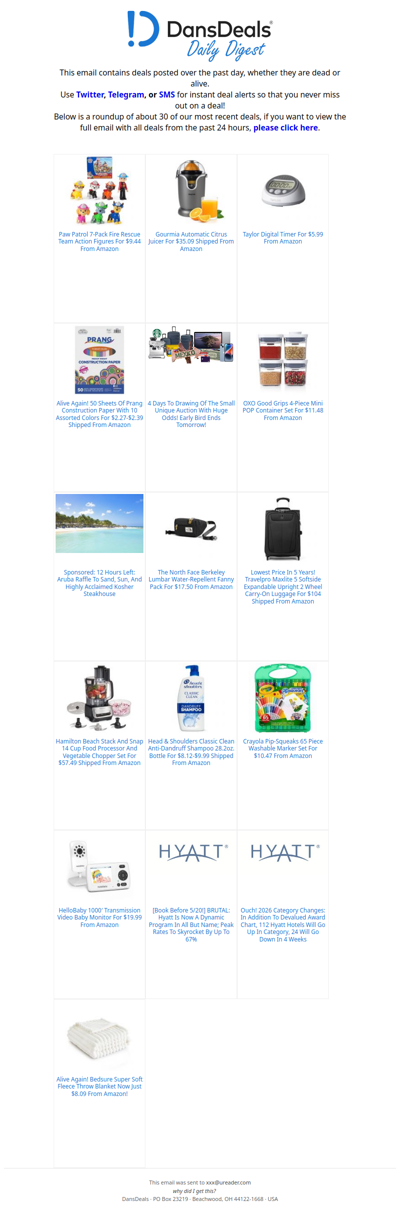 DansDeals Daily Digest for 04/26/2026