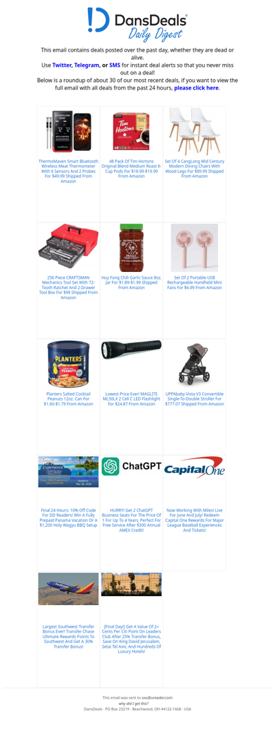 DansDeals Daily Digest for 05/17/2026