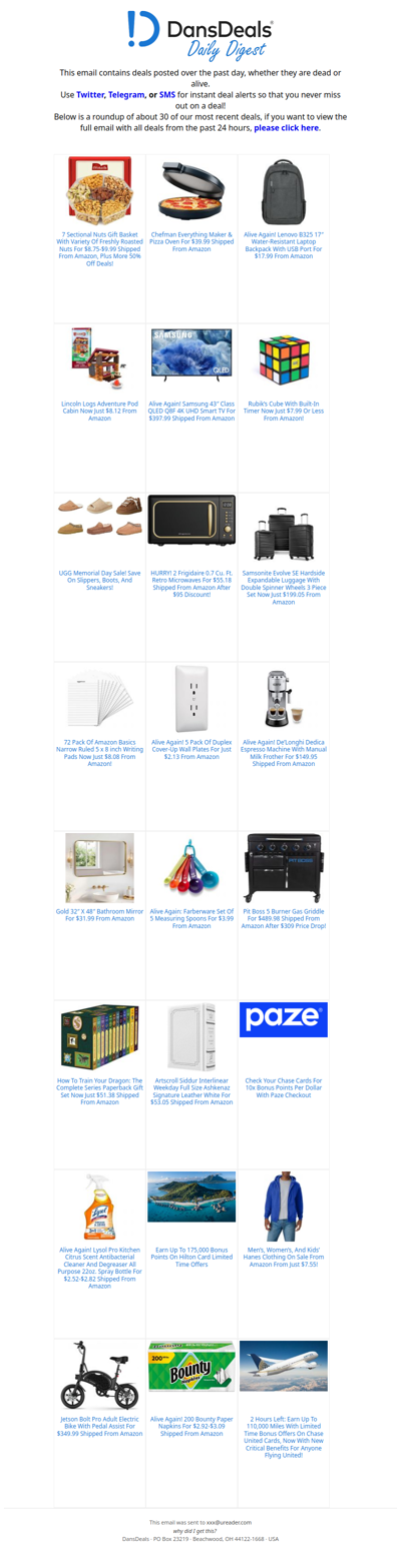 DansDeals Daily Digest for 05/21/2026