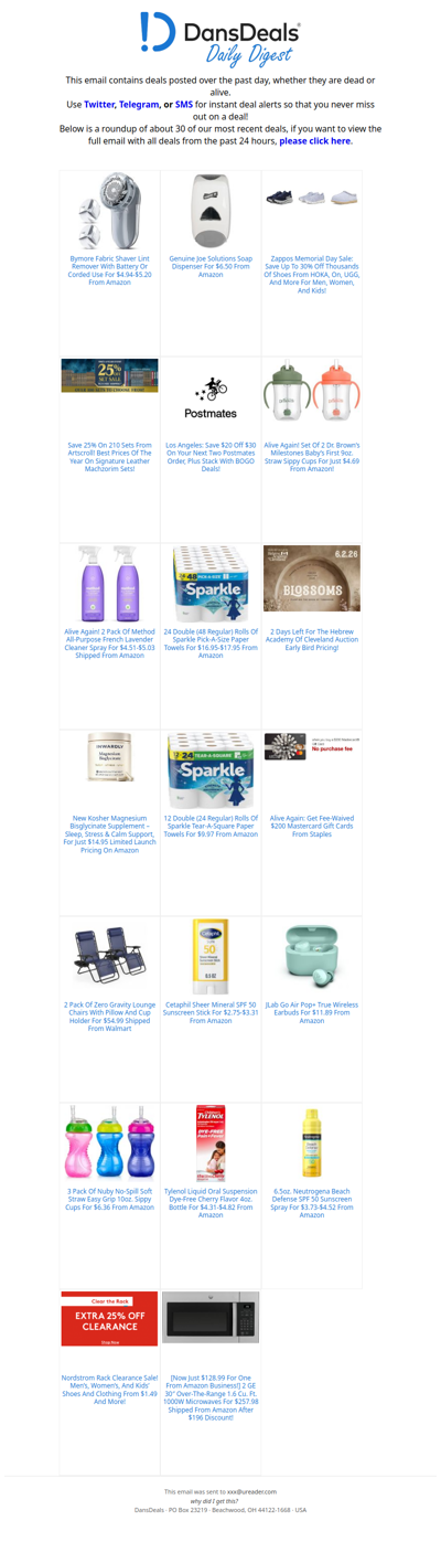 DansDeals Daily Digest for 05/25/2026