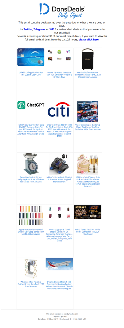 DansDeals Daily Digest for 05/29/2026