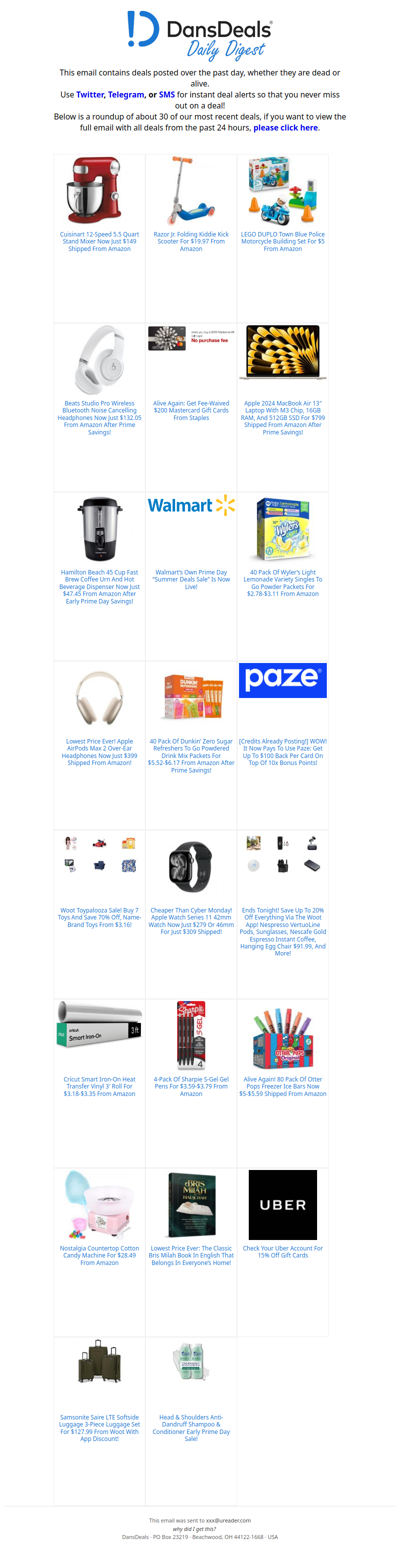 DansDeals Daily Digest for 06/22/2026