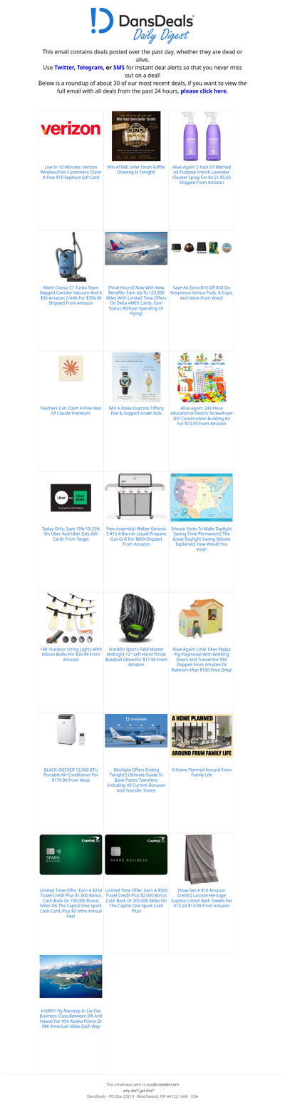 DansDeals Daily Digest for 07/15/2026