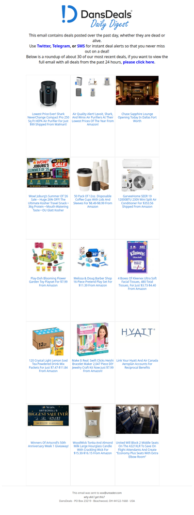 DansDeals Daily Digest for 07/16/2026