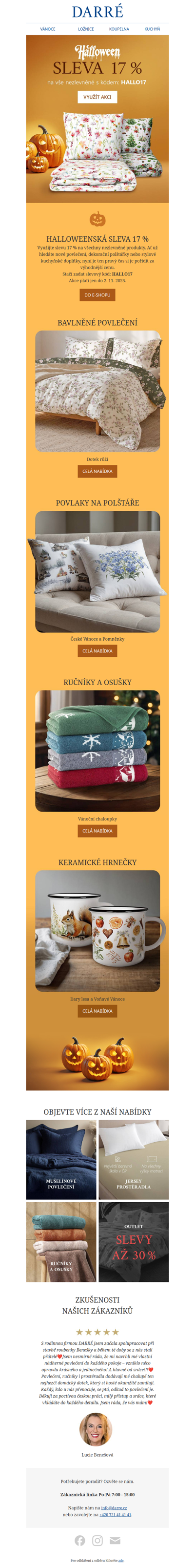 🎃 Halloweenská sleva 17 % na vše nezlevněné