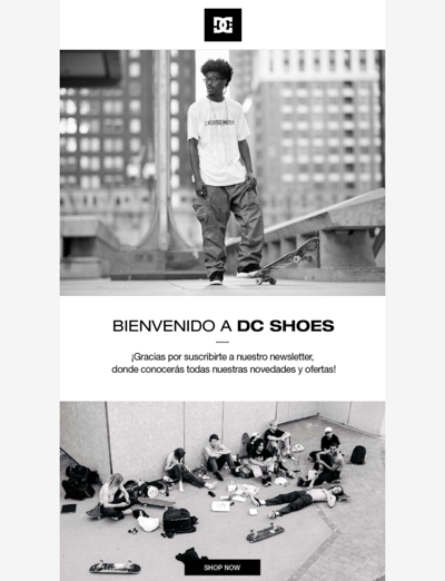 ¡Ahora estás suscrito a DCshoes Chile!