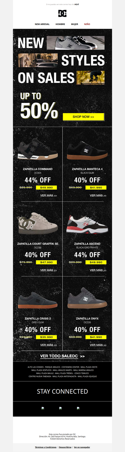 New Styles on Sale