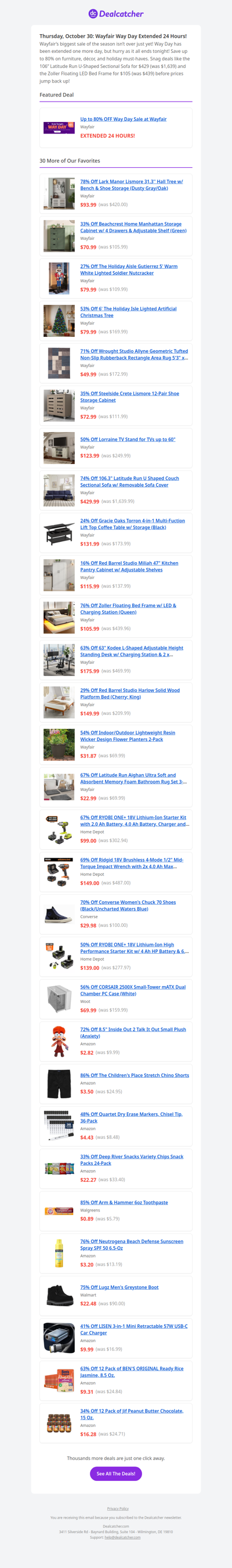 🕒 Final Hours! Wayfair Sofa $429 + Hall Tree $93 | Dealcatcher