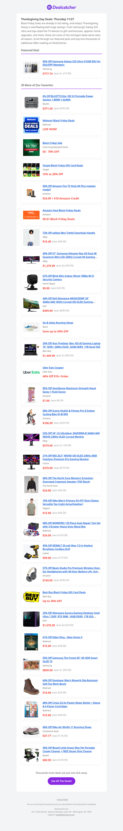 🎉 Live Black Friday Deals: Fire TV Stick $24.99 + adidas Hoodies $16.40 | Dealcatcher