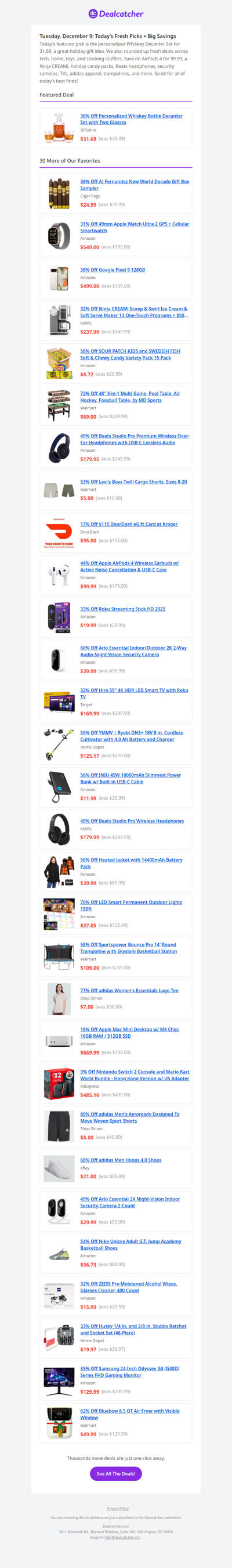 Deal Drop: 31.68 Personalized Decanter + AirPods 4 now 99.99 | Dealcatcher