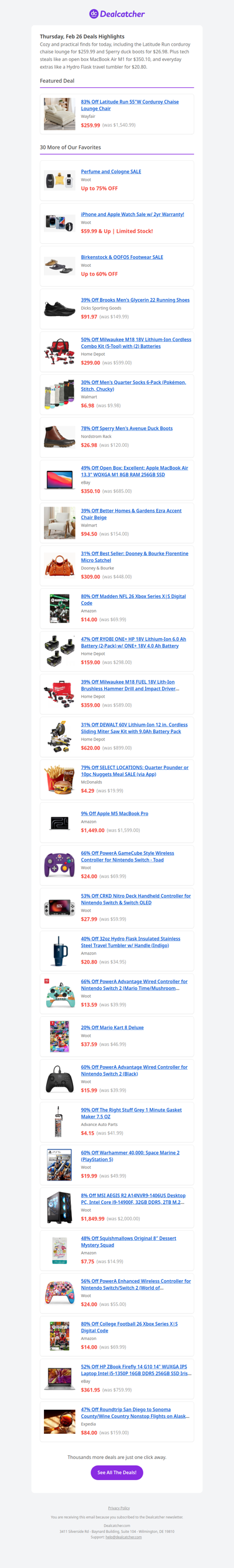 Chaise Lounge $259.99 + Brooks Glycerin 22 $91.97 | Dealcatcher