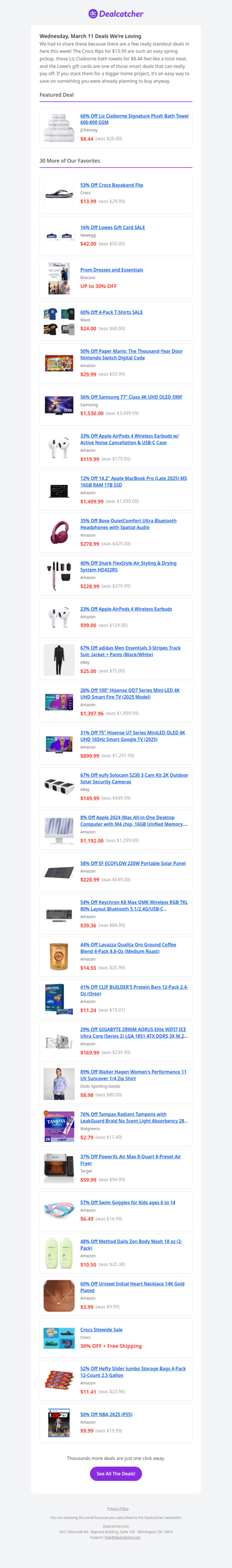 AirPods for $99 + 66% off bath towel you didn't know you needed | Dealcatcher