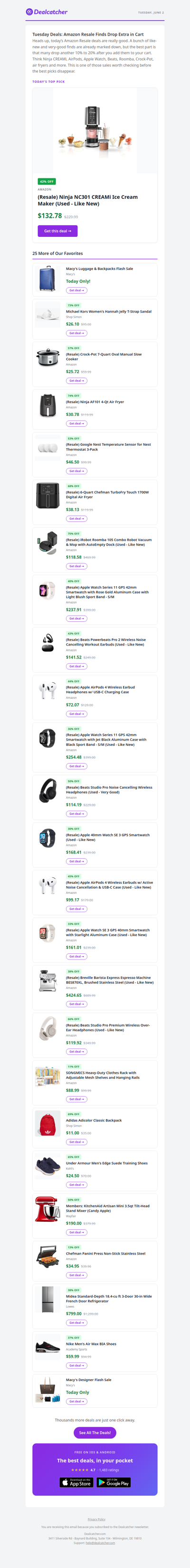 Amazon Resale Finds: Ninja CREAMi $132.78 + AirPods $72.07