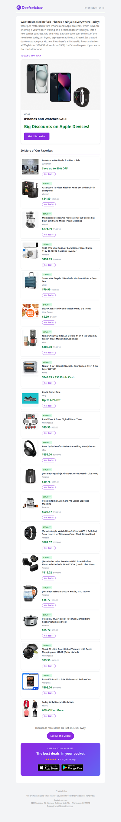 Refurb iPhones back at Woot, plus Ninja deals all day