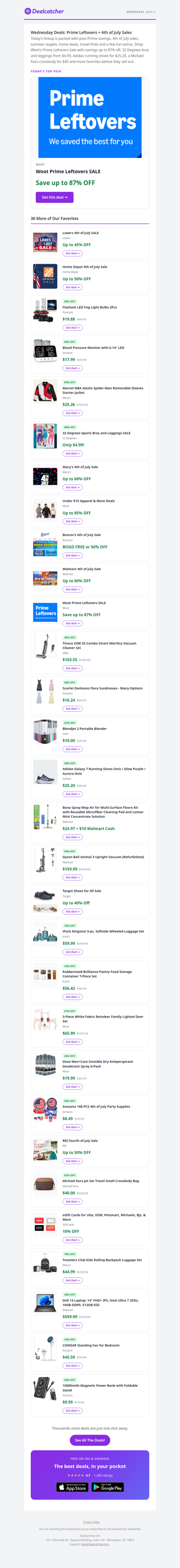 Woot Up to 87% Off, 32 Degrees $4.99 Finds | Dealcatcher
