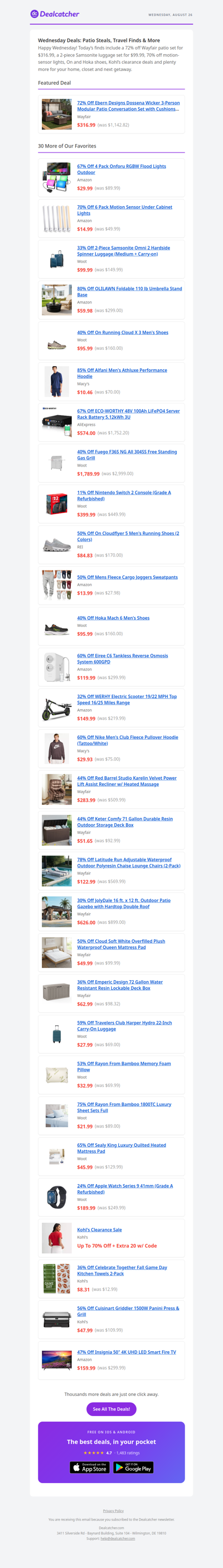 $316.99 Patio Set + $14.99 Motion Lights | Dealcatcher