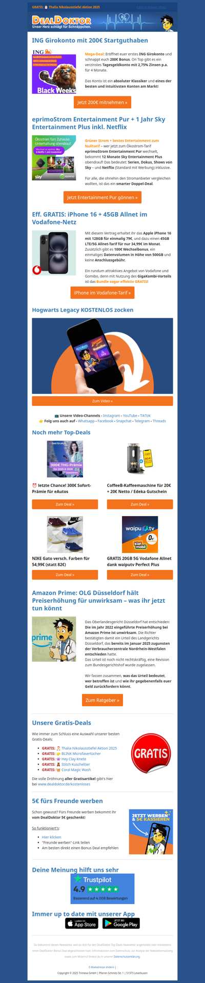 🤩 200€ Bonus fürs ING Girokonto