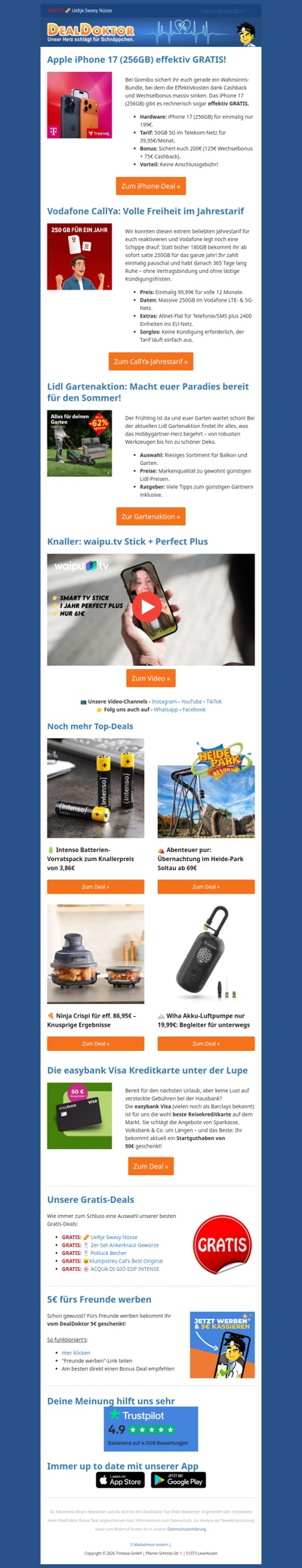 📱 iPhone 17 Kracher im Telekom-Netz