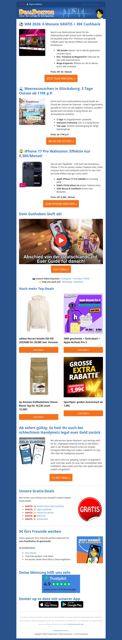 0,36€ fürs iPhone 17 Pro?! 😱