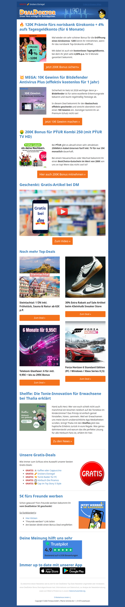 🤯 Hier sind 700€ Bonus drin
