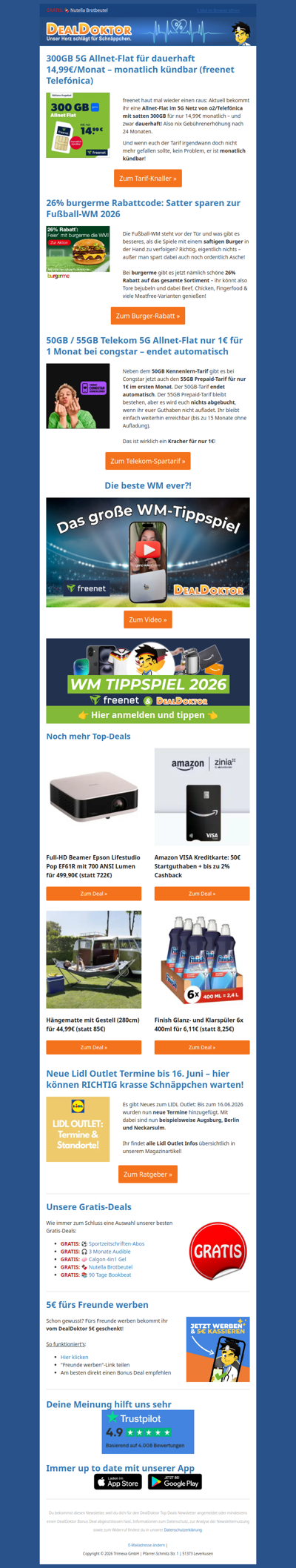 🥳 300GB 5G Allnet für nur 14,99€