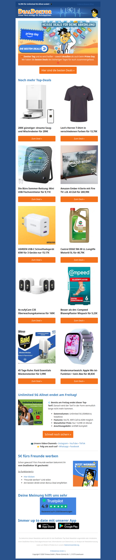 🥵 Prime Day Tag 2: Die Preise schmelzen!