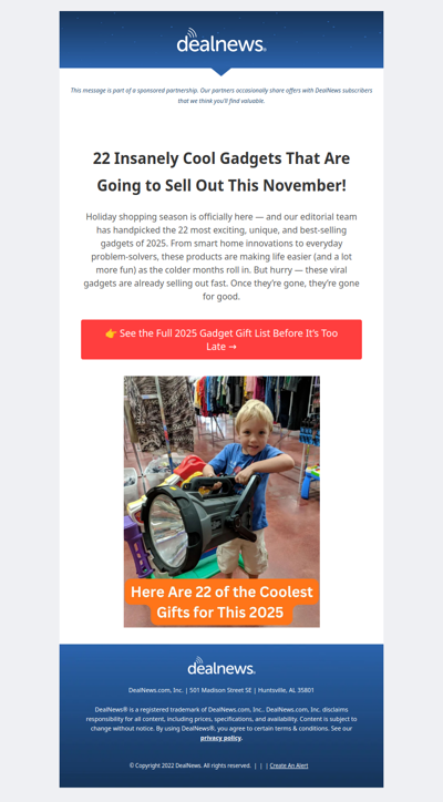 Partner Offer: 22 Insanely Cool Gadgets That Are Going to Sell Out This November!