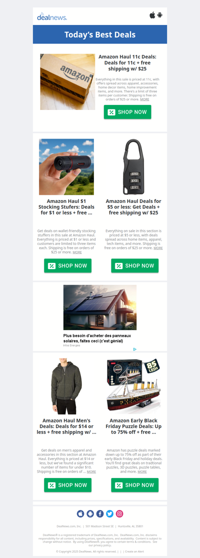 ❗$0.11 deals for 11/11! Everything only 11 cents, plus other great offers!