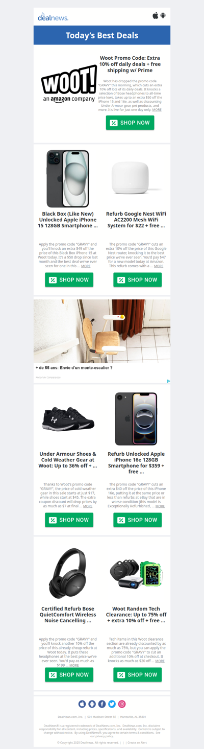 🦃Woot Thanksgiving Sale! Extra 10% Off Daily Deals + Free Shipping