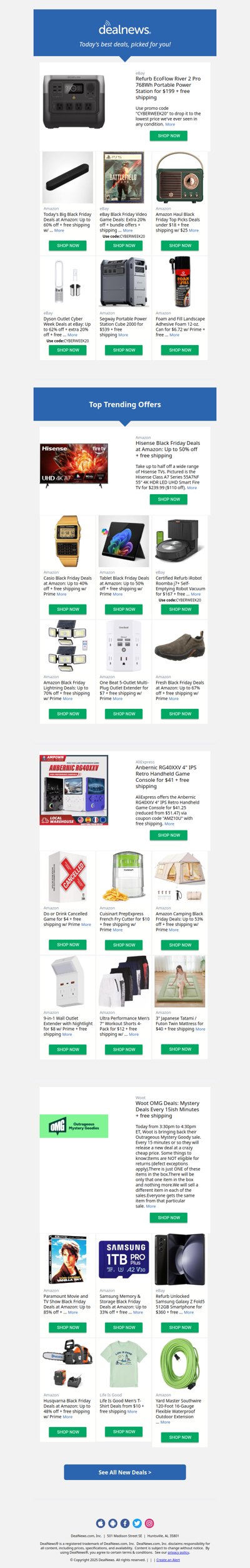 Top Deals From Today - Check Out What You May Have Missed!