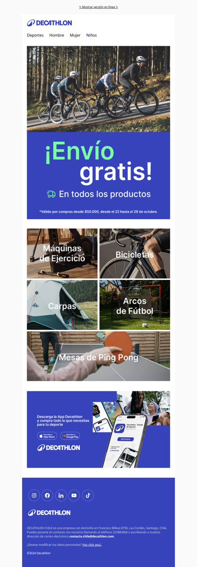 Disfruta del envío gratis en todos los productos 😎