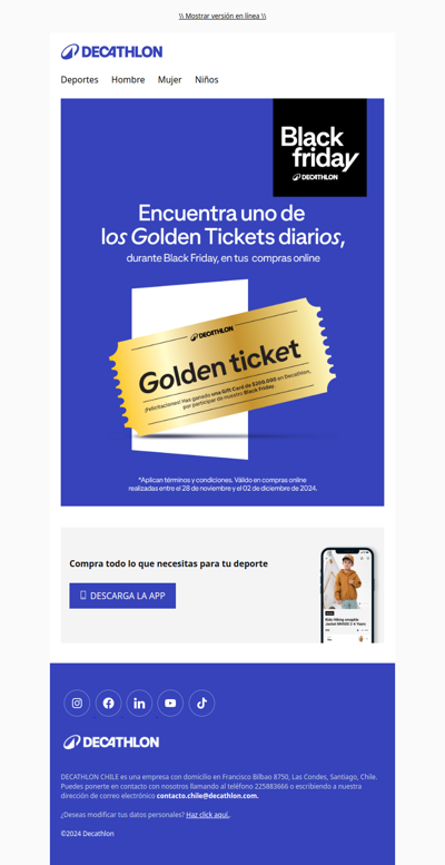 ¡Compra en Black Friday y encuentra tu Golden Ticket! 🤩