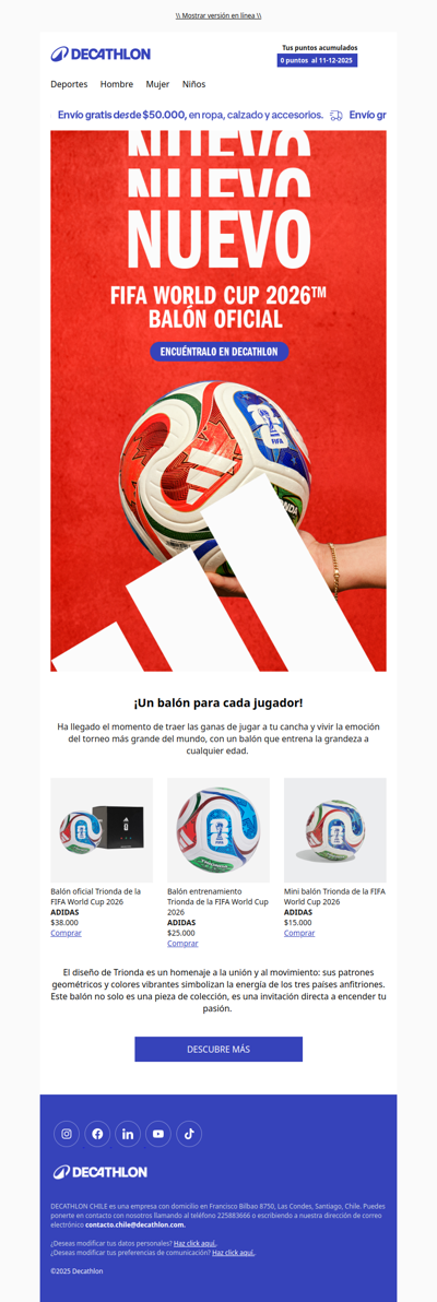 Presentamos Trionda: El balón Oficial de la FIFA World Cup 2026™ ⚽