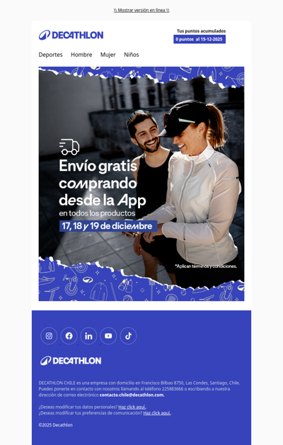 ¡Por tiempo limitado!  Envío gratis comprando desde la App 🤩