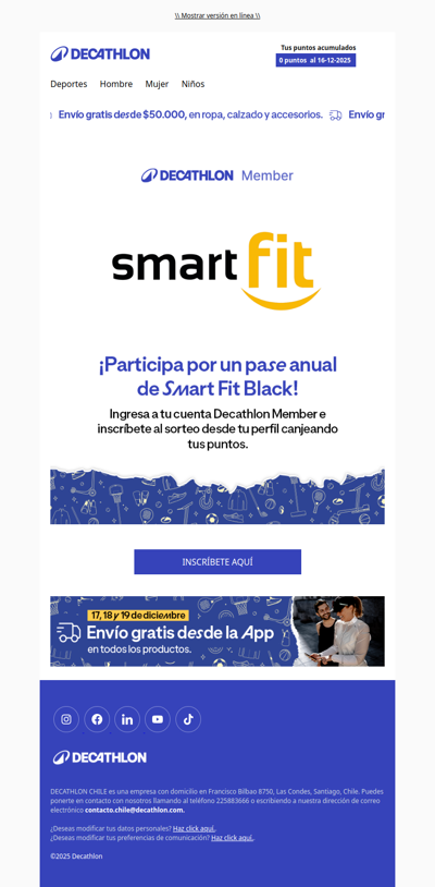 ¡Participa por un pase anual de Smart Fit Black 💪🏼