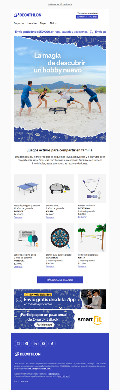 ¡Regala diversión en familia para esta temporada! 🏓