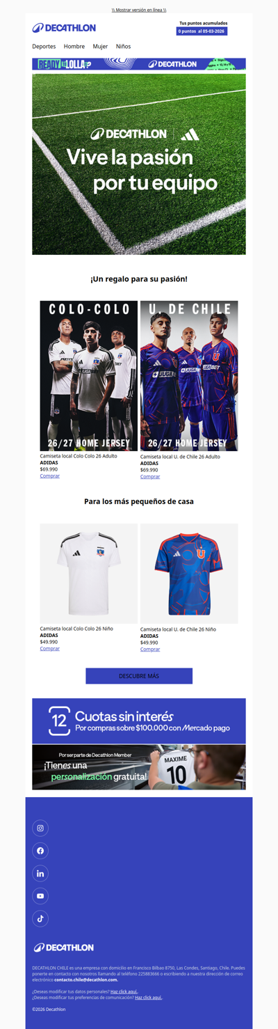 ⚽ ¡Despierta tu pasión con las nuevas camisetas del fútbol Chileno!