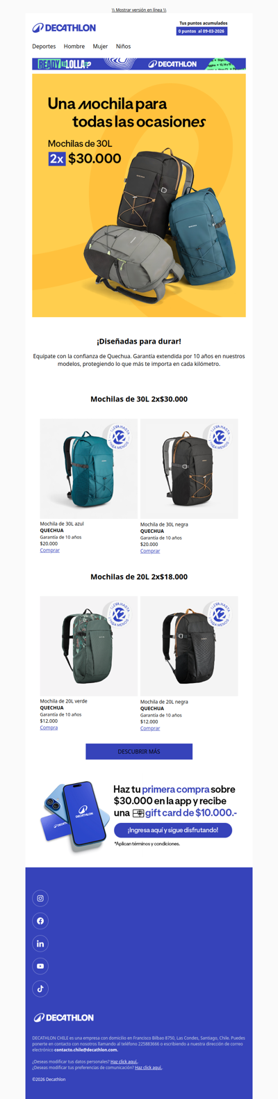 Probablemente aquí está la mochila más resistente que vas a tener. 🎒