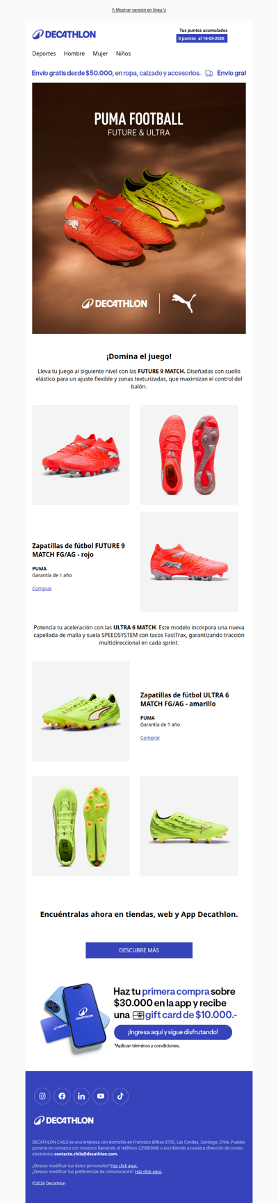 Realiza tu próxima jugada con las Puma Future & Ultra ⚽👟