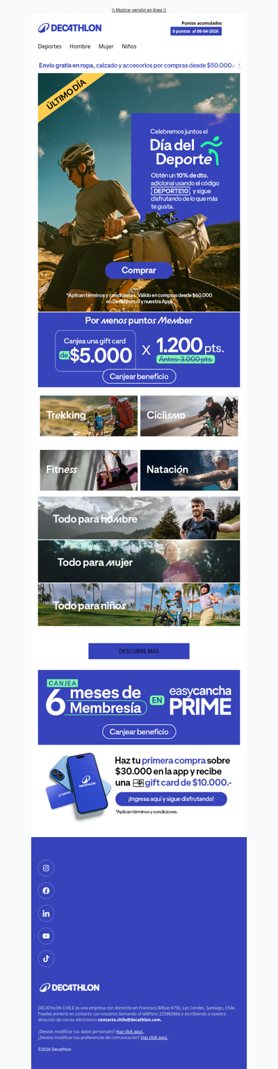 ¡Último día! ¿Ya usaste tu código de descuento adicional? 💙