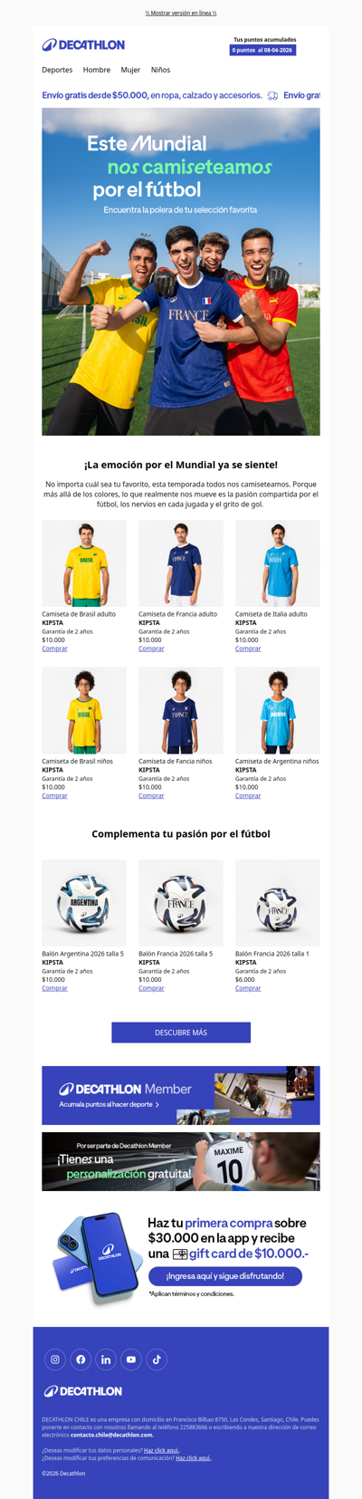 Vive la pasión del Mundial con las nuevas camisetas de fútbol 🔥