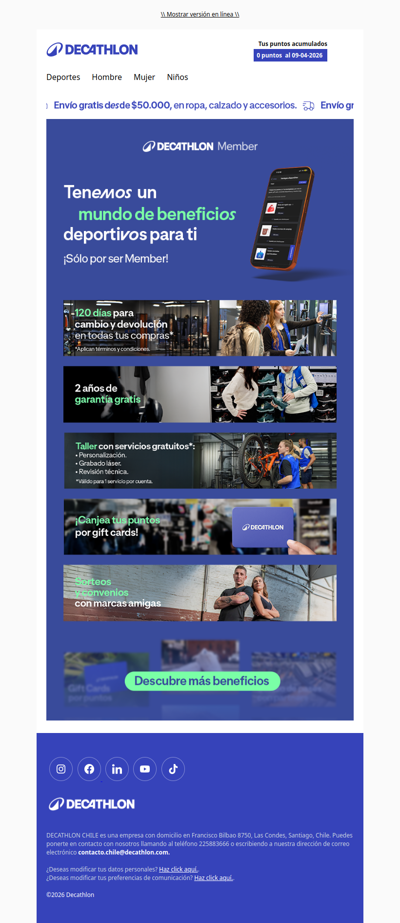 Disfruta de los beneficios exclusivos por ser Member 💙