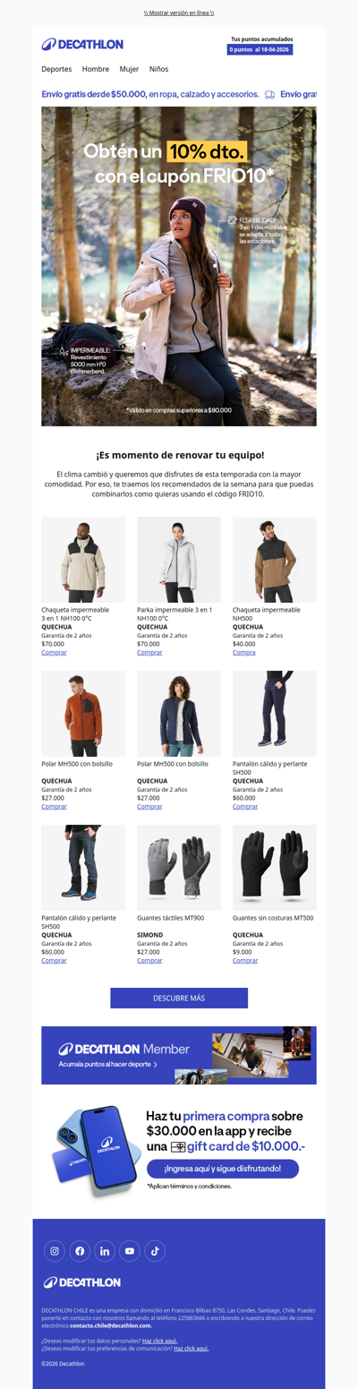 🍂 10% de dto. en tu pack de otoño ¡Usando el código FRIO10!