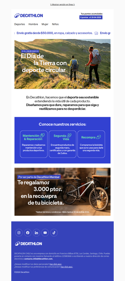 Sigamos en movimiento y cuidemos el planeta 🌎