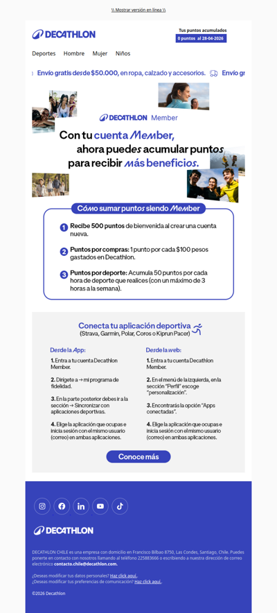 Tus horas de deporte se convierten en puntos Member🏋🏼‍♀️