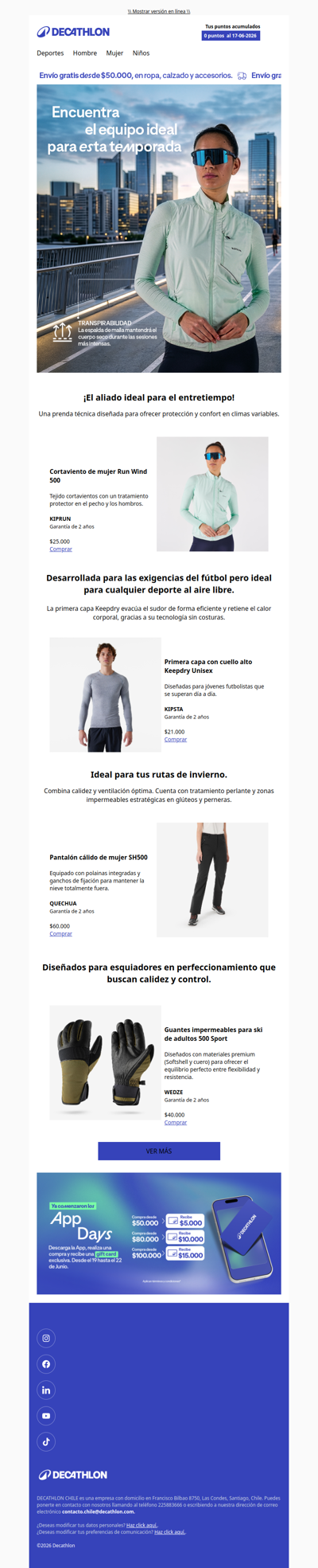 ¡Disfruta el deporte en invierno con nuestros recomendados! 🏃‍♂️❄️