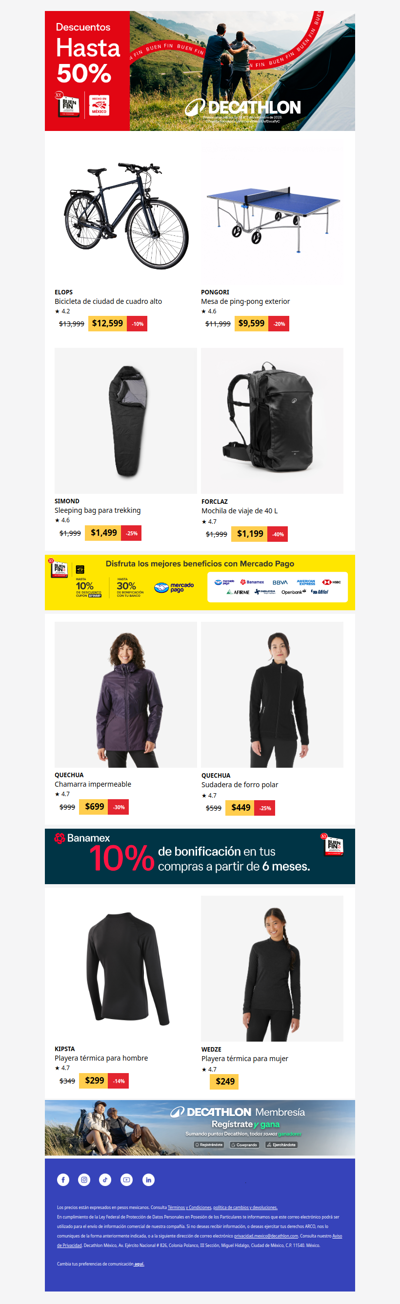 🚨 ¡Atención! Tu equipo deportivo con el 50% de descuento 🤯