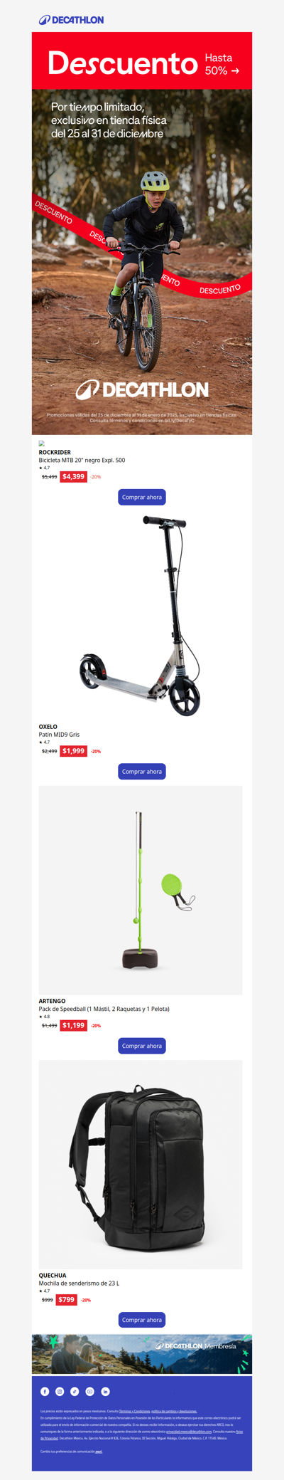 Cierra el año en movimiento 🚴‍♂️ y ahorrando